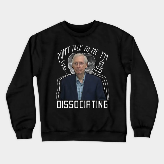 Mitch the Dissociation Turtle (Dark Variant) Crewneck Sweatshirt by Shotgaming